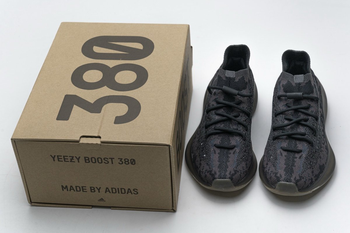 FZ1270 adidas Yeezy Boost 380 Black Purple Basf Boost – Image 3